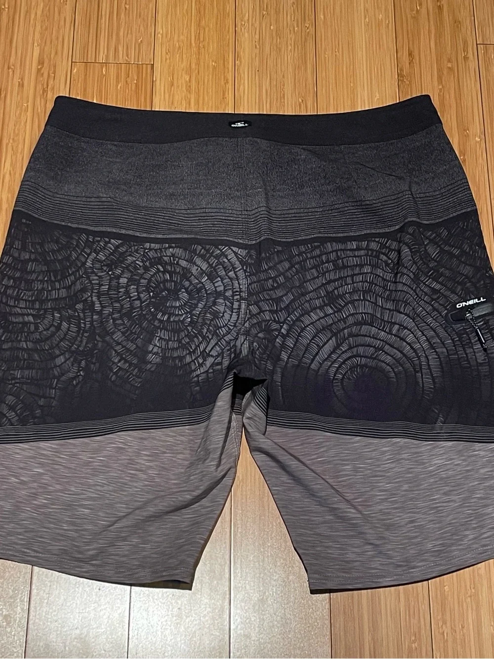 O'Neill Black and Brown Patterned Men's Board Shorts